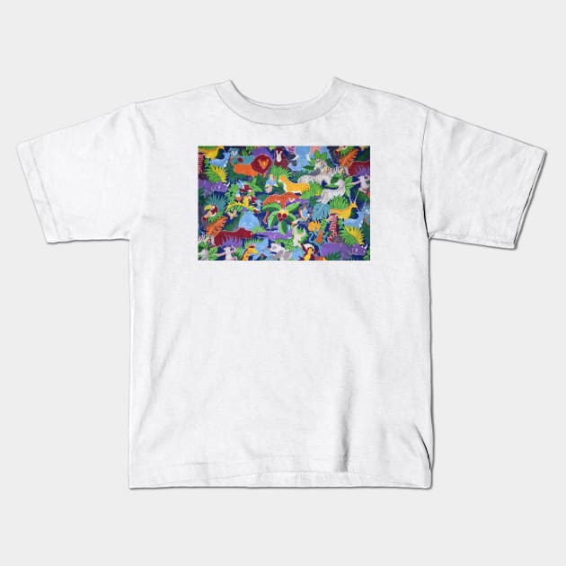 Animal Pattern Kids T-Shirt by AnimalPatterns